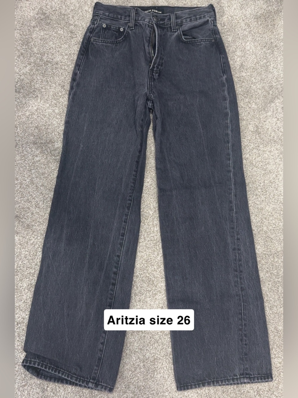 Aritzia Black Wide-Leg Jeans